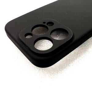 Miracase for iPhone 14 PRO. Black Phone Case w Microfiber back. Shockproof blk